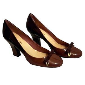 Franco Sarto 2.5” Heel Burgundy Pump Size 7M